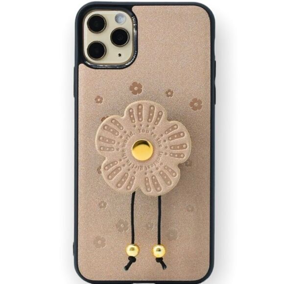 New iPhone 12 Pro CASE with Flower Phone Grip - Picture 1 of 6